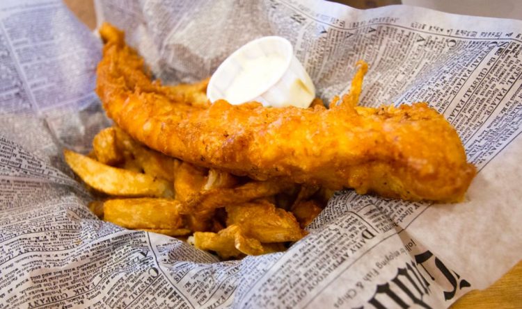 Fish and Chips Stock