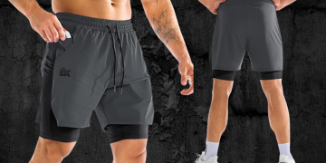 BROKIG Men's Liner Gym Shorts