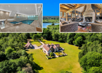 Hanson Hall sits within 13 acres (Picture: Rightmove)