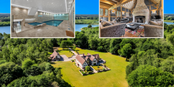 Hanson Hall sits within 13 acres (Picture: Rightmove)